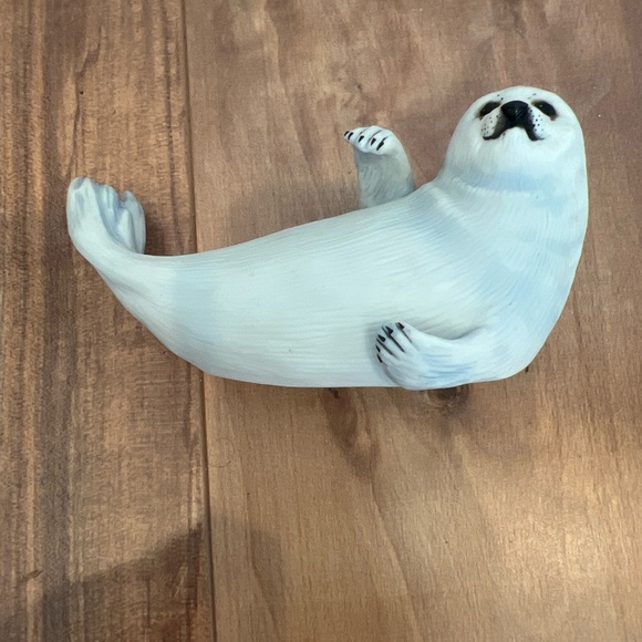 VTG Seal Snow Pup 1987 Franklin Mint Official Humane Society Figurine - Picture 5 of 7